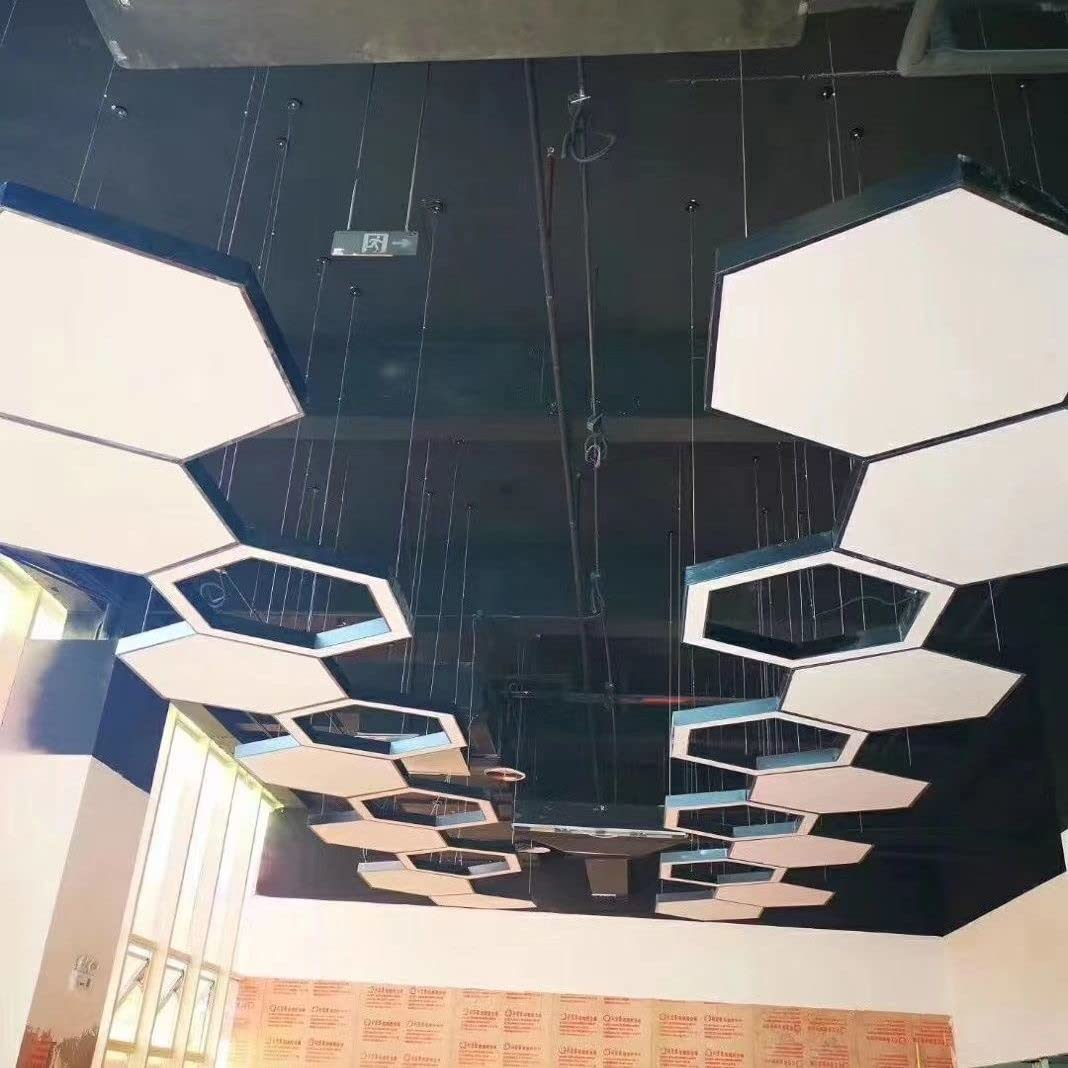 Hexagonal Led Pendant Hanging Light